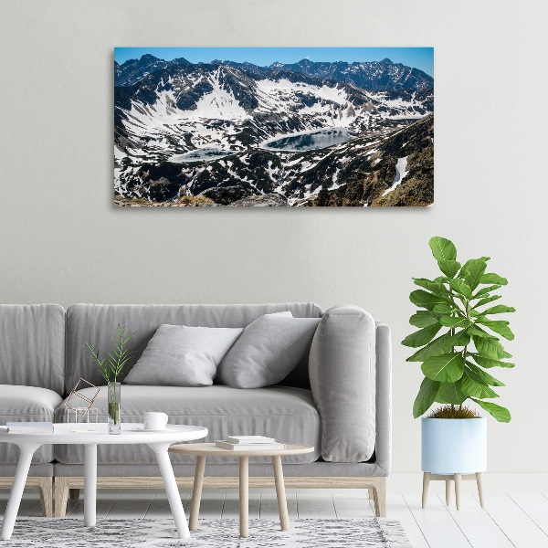 Foto canvas Meer in het Tatragebergte