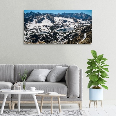 Foto canvas Meer in het Tatragebergte