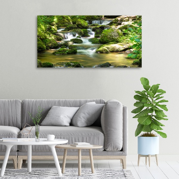 Canvas schilderij Waterval
