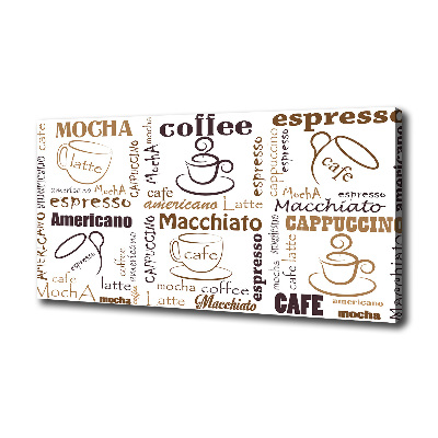 Canvas foto Tijd voor koffie