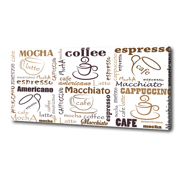 Canvas foto Tijd voor koffie