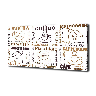 Canvas foto Tijd voor koffie