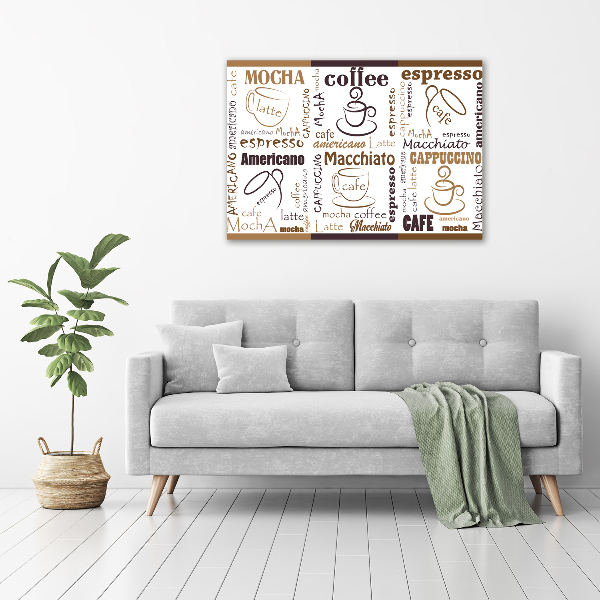 Canvas foto Tijd voor koffie