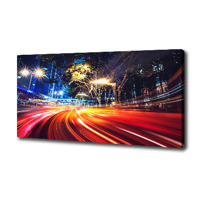 Canvas foto Snelheid in de stad