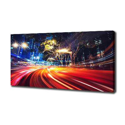 Canvas foto Snelheid in de stad