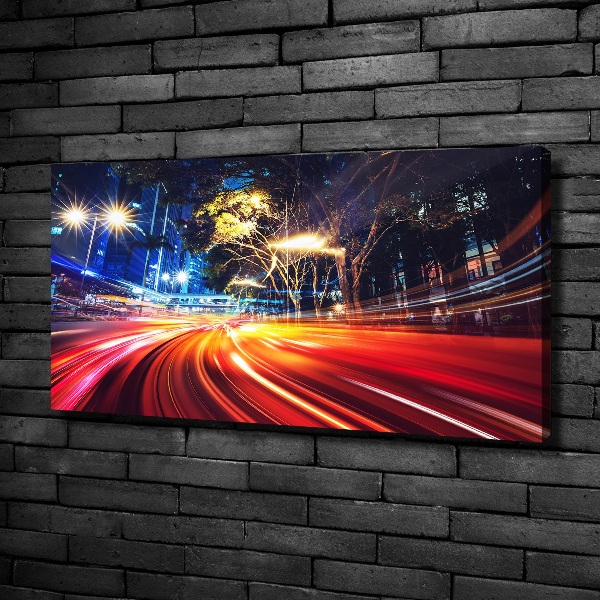 Canvas foto Snelheid in de stad