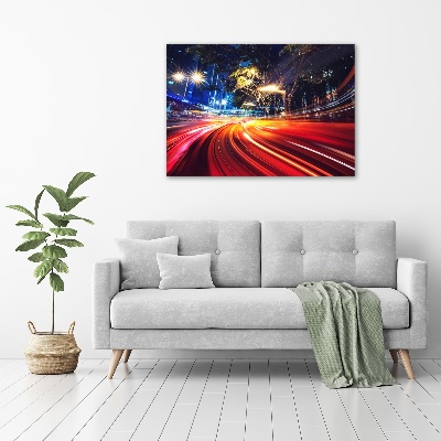 Canvas foto Snelheid in de stad