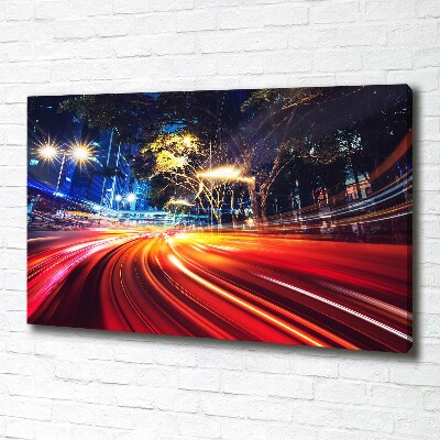 Canvas foto Snelheid in de stad