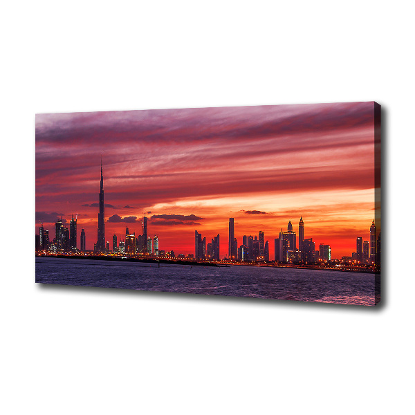 Foto canvas Zonsondergang Dubai