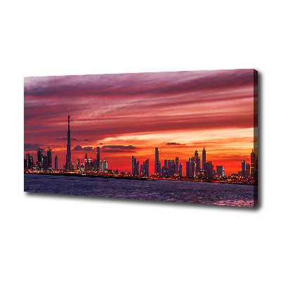 Foto canvas Zonsondergang Dubai