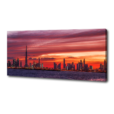 Foto canvas Zonsondergang Dubai
