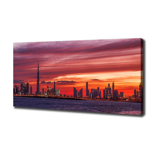 Foto canvas Zonsondergang Dubai