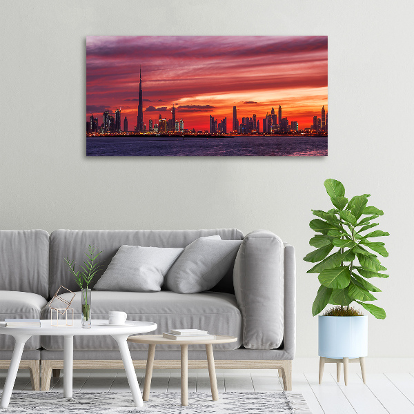 Foto canvas Zonsondergang Dubai
