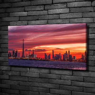 Foto canvas Zonsondergang Dubai