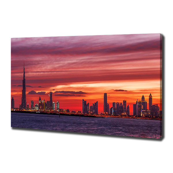 Foto canvas Zonsondergang Dubai