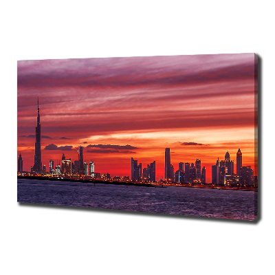 Foto canvas Zonsondergang Dubai