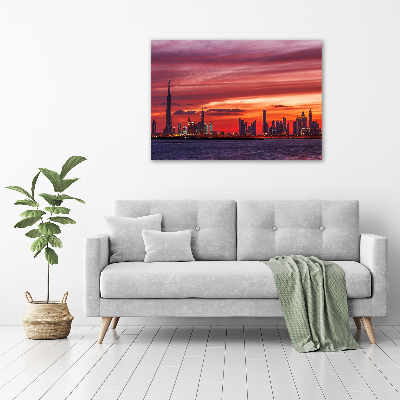 Foto canvas Zonsondergang Dubai