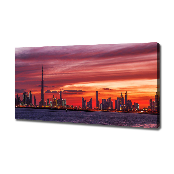Foto canvas Zonsondergang Dubai