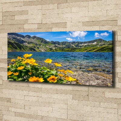 Foto canvas Meer in de bergen