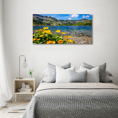 Foto canvas Meer in de bergen