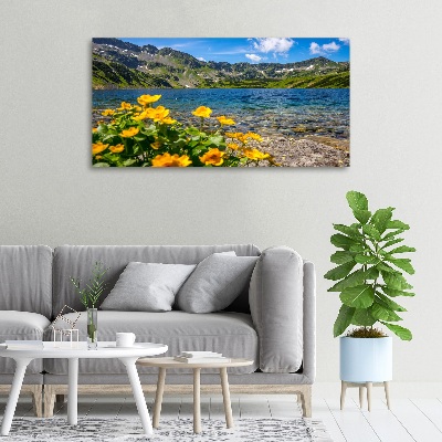 Foto canvas Meer in de bergen