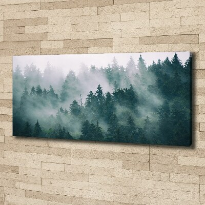 Schilderij op canvas Mist boven het bos