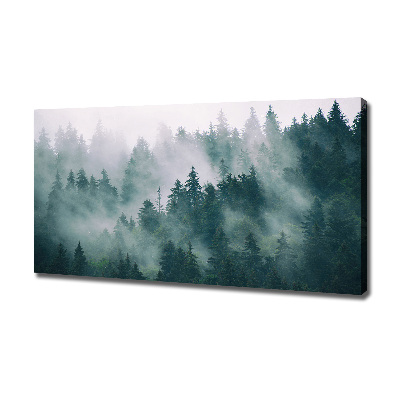Schilderij op canvas Mist boven het bos