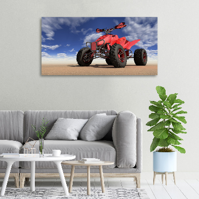 Foto canvas Quadrijden in de woestijn