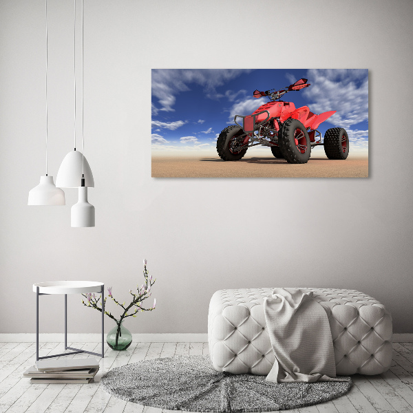 Foto canvas Quadrijden in de woestijn