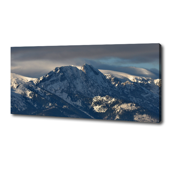 Canvas foto Giewont in de winter
