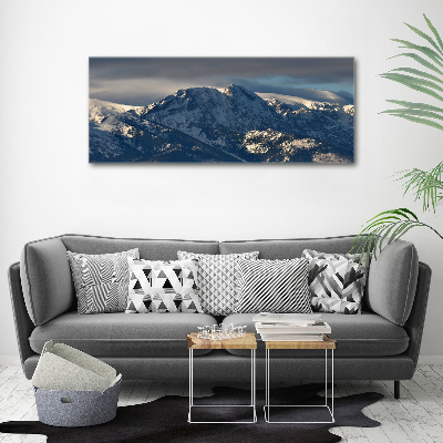 Canvas foto Giewont in de winter
