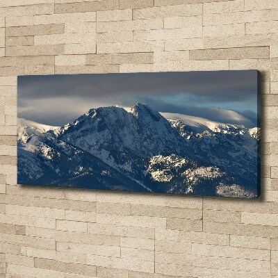 Canvas foto Giewont in de winter