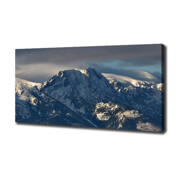 Canvas foto Giewont in de winter