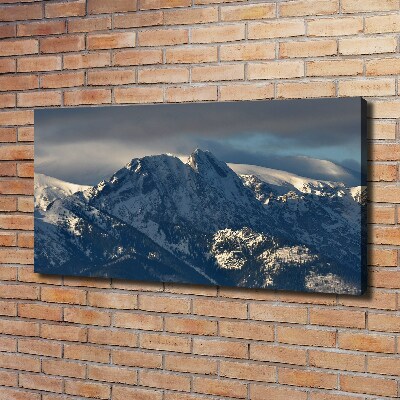 Canvas foto Giewont in de winter
