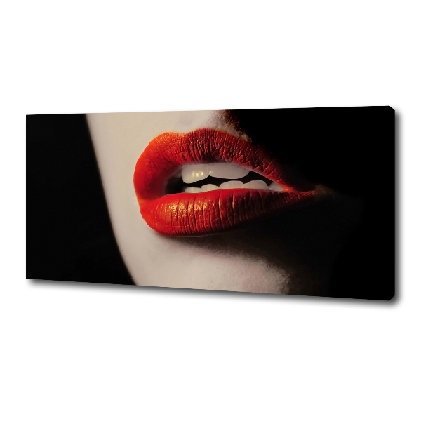 Canvas schilderij Rode lippen
