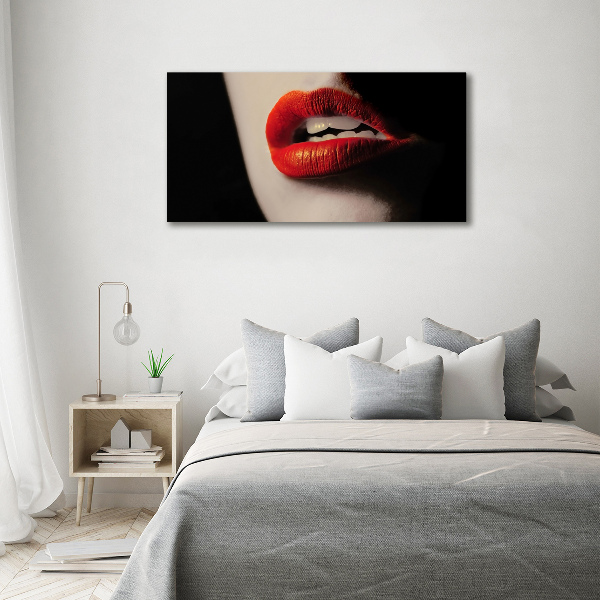 Canvas schilderij Rode lippen
