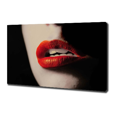 Canvas schilderij Rode lippen