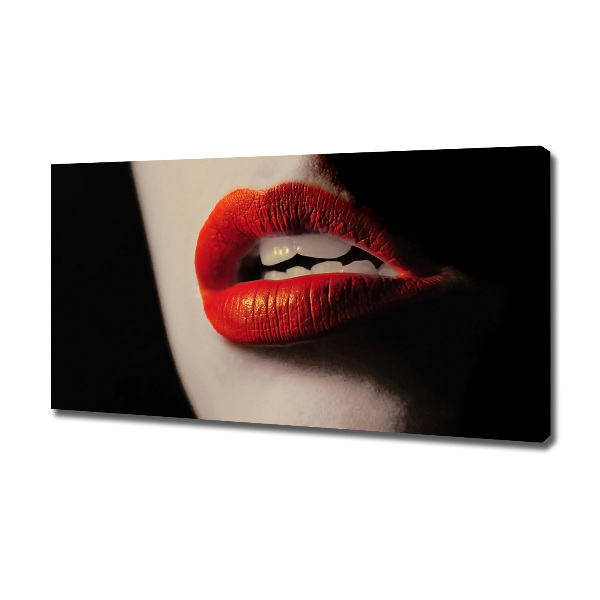 Canvas schilderij Rode lippen