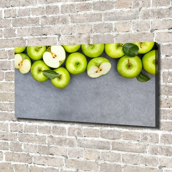 Foto op canvas Groene appels