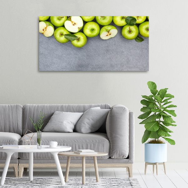 Foto op canvas Groene appels
