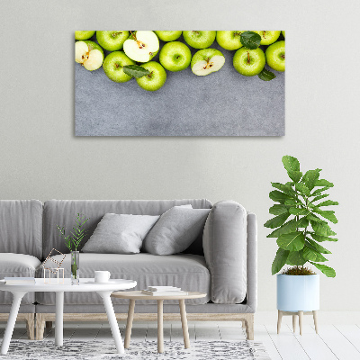 Foto op canvas Groene appels