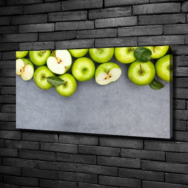 Foto op canvas Groene appels
