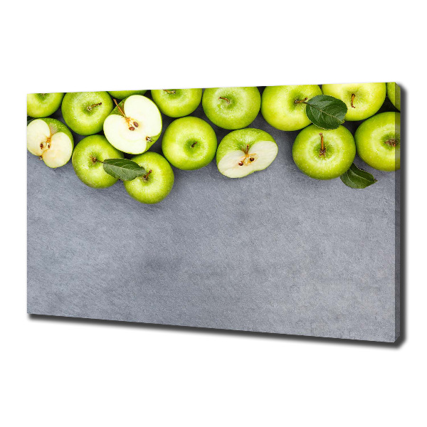 Foto op canvas Groene appels