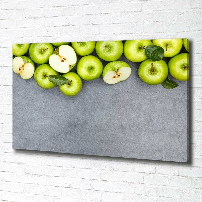 Foto op canvas Groene appels