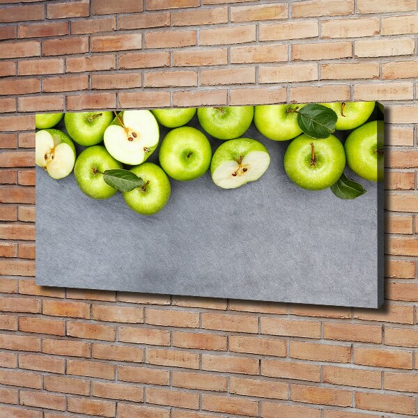 Foto op canvas Groene appels