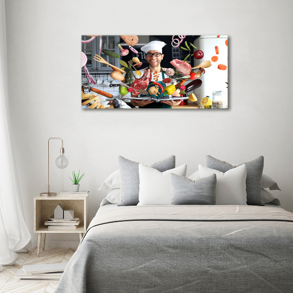 Canvas foto recepten van de chef