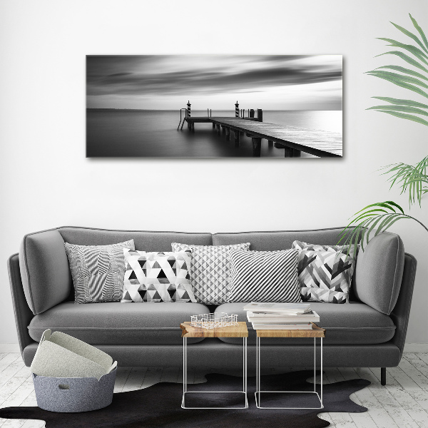 Foto op canvas Steiger aan het meer