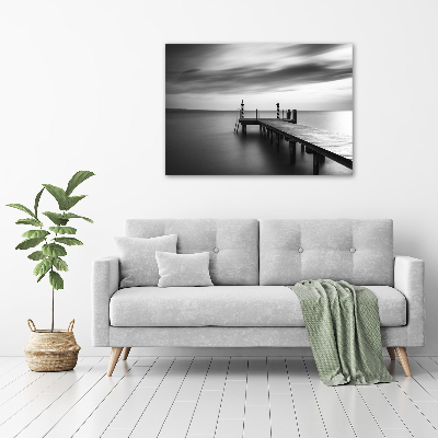 Foto op canvas Steiger aan het meer