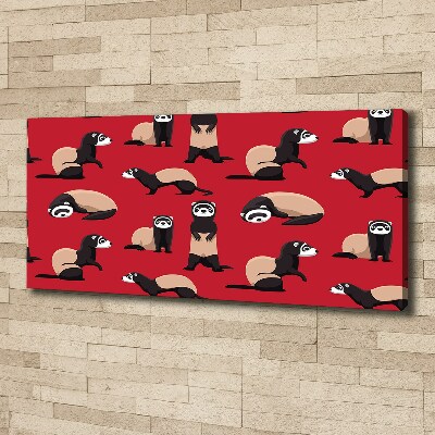 Schilderij op canvas Bunzing