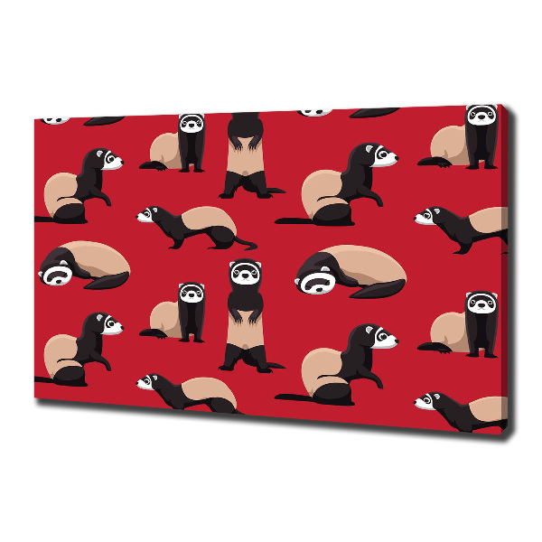 Schilderij op canvas Bunzing